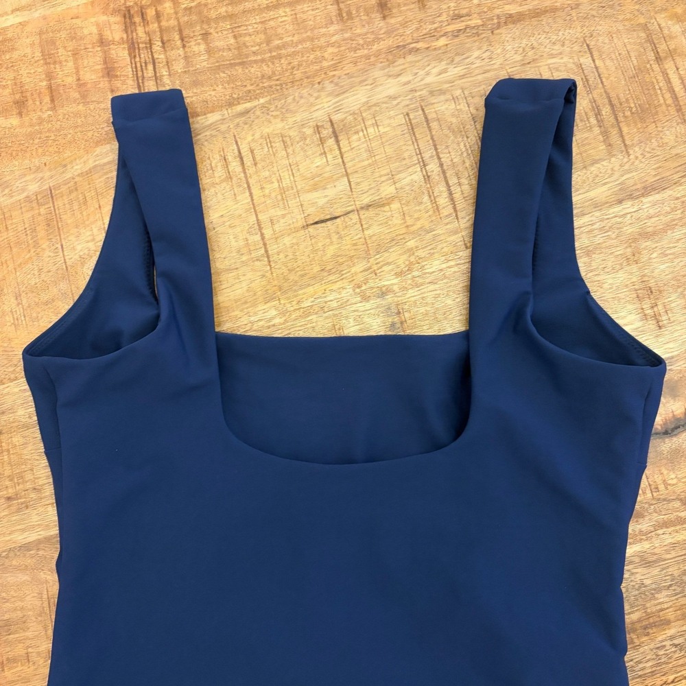 Stylest Dreamsculpt Tank One Piece Swimsuit XS Square Navy Modest Support NWOT - Picture 5 of 10